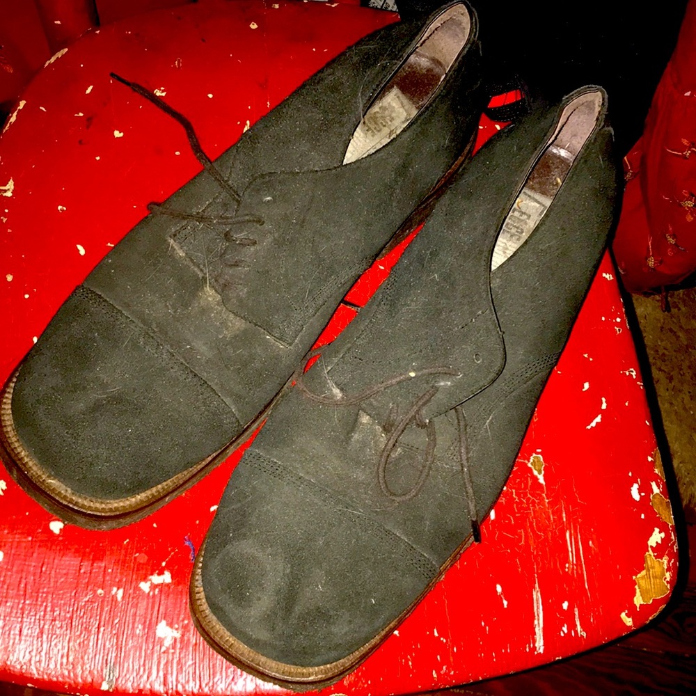 Vintage Men’s Ecce Homo black suede lace up’s, worn 5 or 6 times